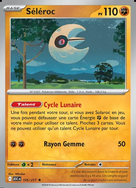 Séléroc, carte Pokémon ASC 105 — extension Héros Transcendants