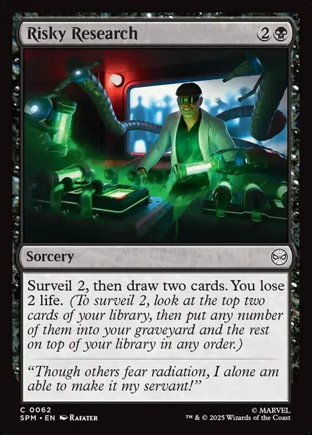 Risky Research, Magic card SPM 62 — Marvel's Spider-Man set
