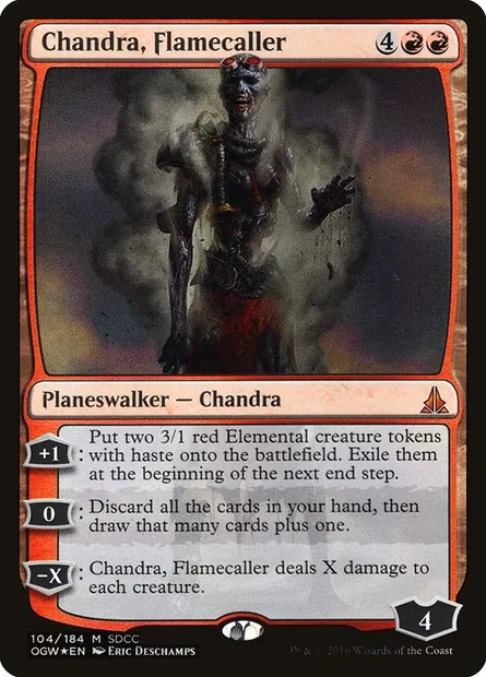 Chandra, Flamecaller, Magic card PS16 104 — San Diego Comic-Con 2016 set