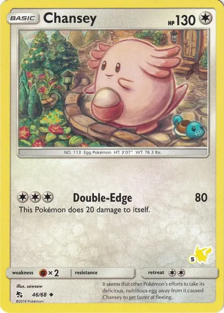 Chansey, Pokémon card BA20 046p-5 — Battle Academy 2020 set