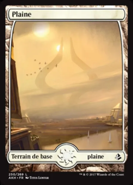 Plaine, carte Magic AKH 250 — extension Amonkhet