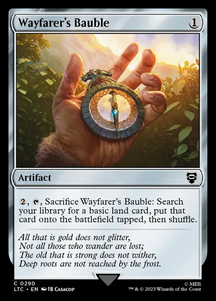 Wayfarer's Bauble, Magic card LTC 290 — Tales of Middle-earth Commander set