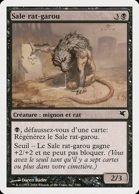 Dirty Wererat, Magic card PSAL A7 — Salvat 2005 set