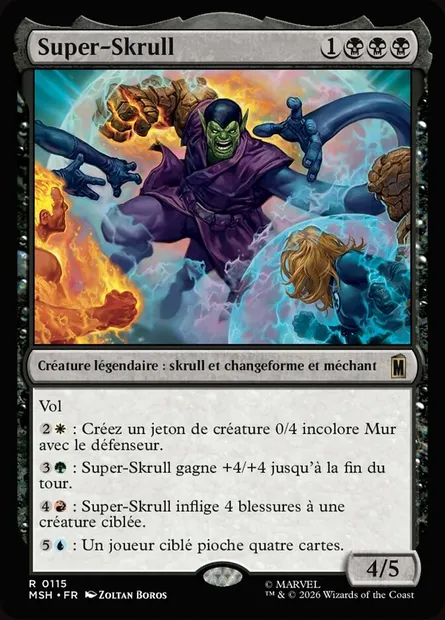 Super-Skrull, carte Magic MSH 115 — extension Marvel Super Heroes