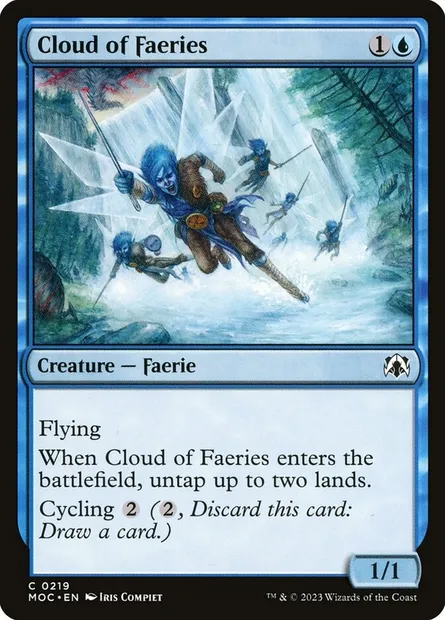 Cloud of Faeries, Magic card MOC 219 — March of the Machine Commander set