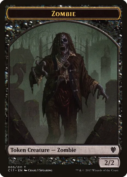 Zombie, Magic card TC17 5 — Commander 2017 Tokens set