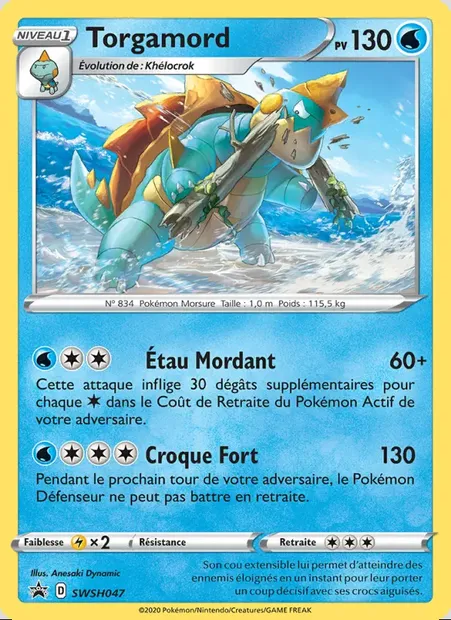 Torgamord, carte Pokémon SWSH 047 — extension Promo SWSH
