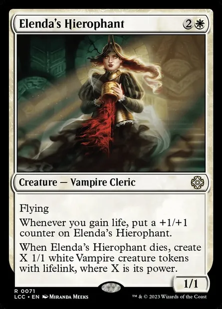 Elenda's Hierophant, Magic card LCC 71 — The Lost Caverns of Ixalan Commander set