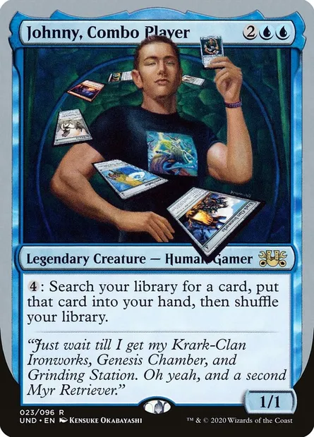 Johnny, Combo Player, carte Magic UND 23 — extension Unsanctioned
