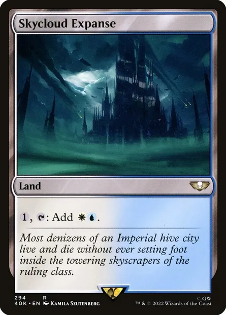 Skycloud Expanse, Magic card 40K 294 — Warhammer 40,000 Commander set