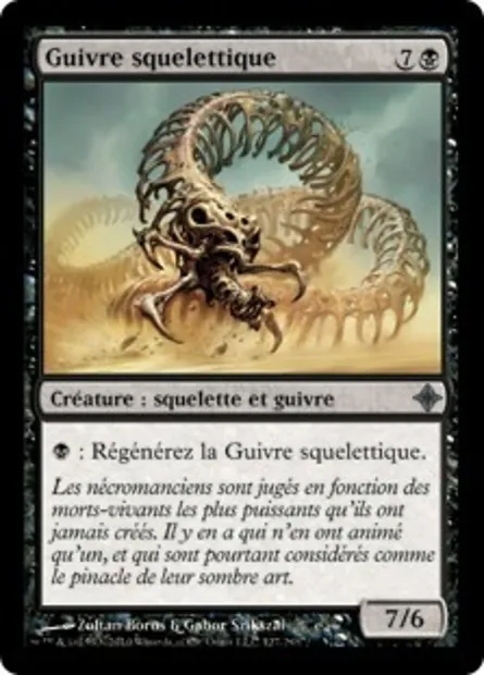 Guivre squelettique, carte Magic ROE 127 — extension L'ascension des Eldrazi