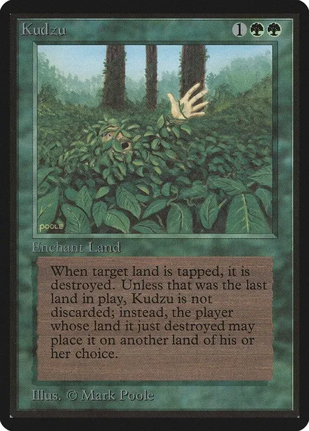 Kudzu, Magic card LEB 205 — Limited Edition Beta set