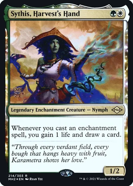 Sythis, Harvest's Hand, Magic card PMH2 214s — Modern Horizons 2 Promos set
