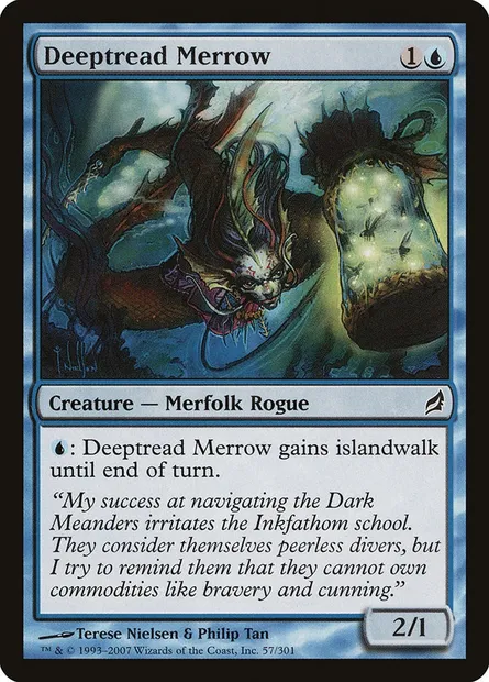 Deeptread Merrow, Magic card LRW 57 — Lorwyn set