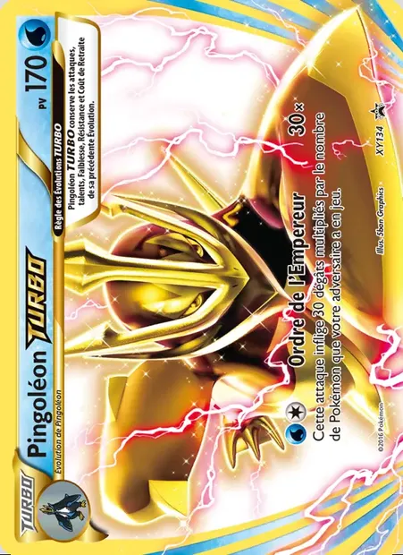 Pingoléon TURBO, carte Pokémon XY 134 — extension Promo XY