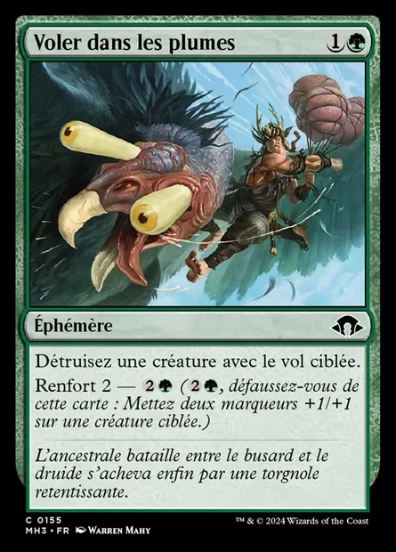Voler dans les plumes, carte Magic MH3 155 — extension Modern Horizons 3