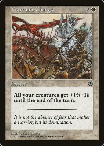 Warrior's Charge, Magic card POR 38 — Portal set