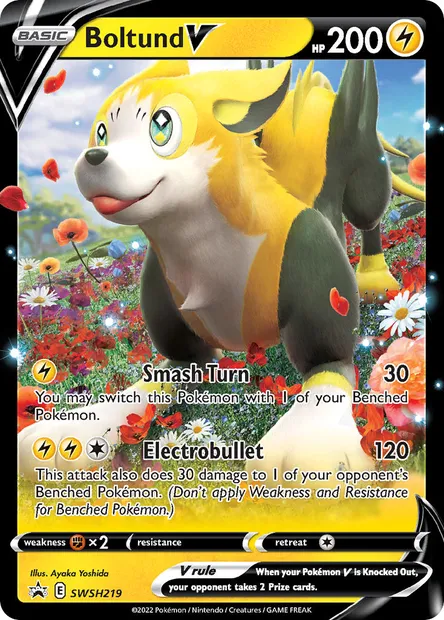 Boltund V, Pokémon card SWSH 219 — SWSH Black Star Promos set