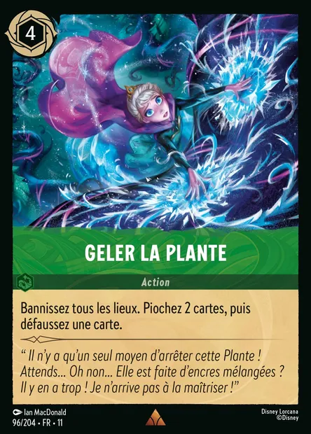 Geler la Plante, carte Disney Lorcana CH11-096 — extension Givresort