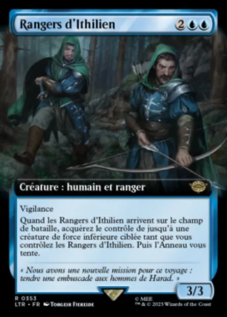 Rangers d'Ithilien, carte Magic LTR 353 — extension Le Seigneur des Anneaux : chroniques de la Terre du Milieu