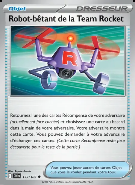 Robot-bêtant de la Team Rocket, carte Pokémon DRI 172 — extension Rivalités Destinées