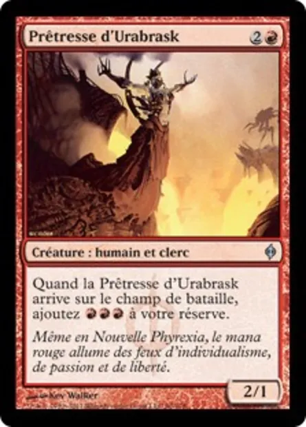 Prêtresse d'Urabrask, carte Magic NPH 90 — extension La Nouvelle Phyrexia