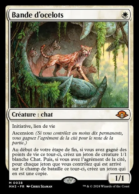 Bande d'ocelots, carte Magic MH3 38 — extension Modern Horizons 3