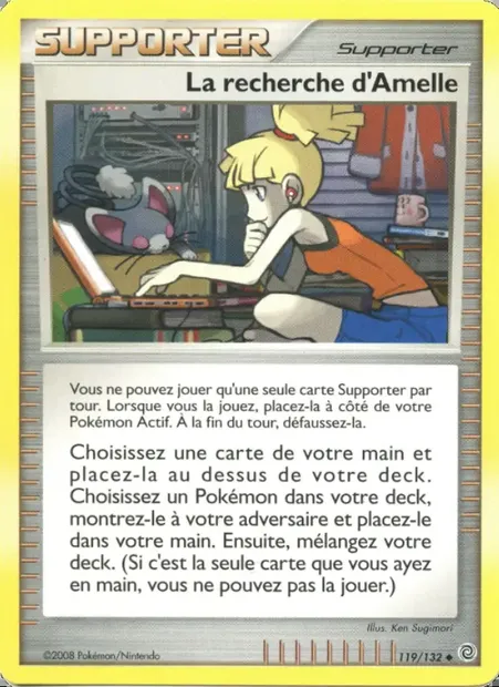 La recherche d'Amelle, carte Pokémon SW 119 — extension Merveilles Secrètes