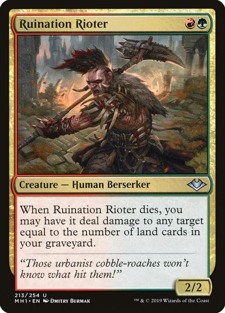 Ruination Rioter, Magic card MH1 213 — Modern Horizons set