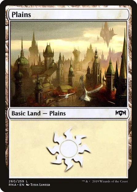 Plains, Magic card RNA 260 — Ravnica Allegiance set