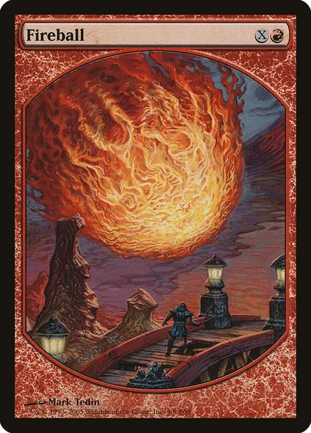 Fireball, Magic card P05 3 — Magic Player Rewards 2005 set