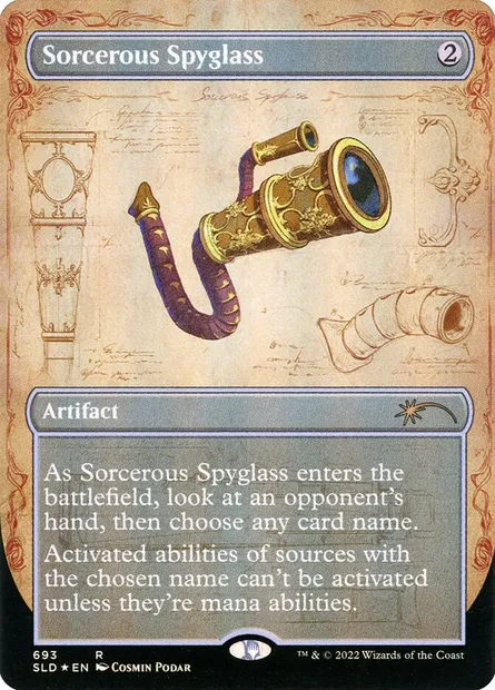 Sorcerous Spyglass, Magic card SLD 693 — Secret Lair Drop set