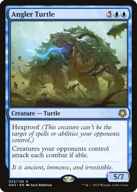 Angler Turtle, Magic card GN3 23 — Game Night: Free-for-All set