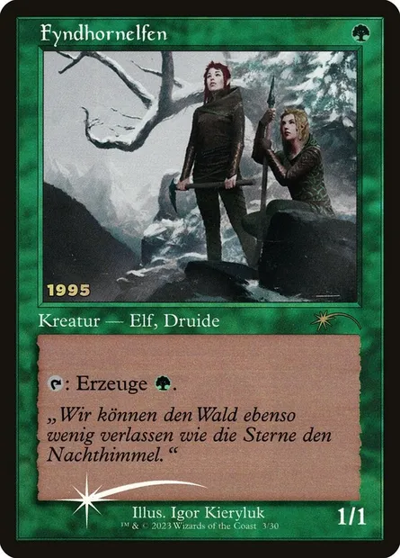Elfes cordelliens, carte Magic P30A 3 — extension 30th Anniversary Play Promos