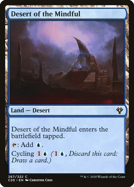 Desert of the Mindful, Magic card C20 267 — Commander 2020 set