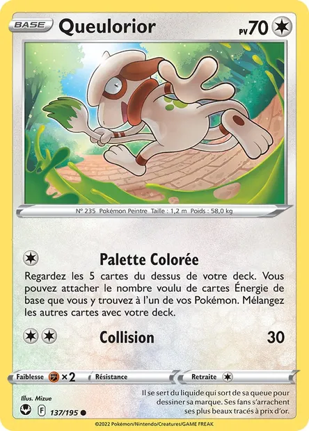 Queulorior, carte Pokémon SIT 137 — extension Tempête Argentée