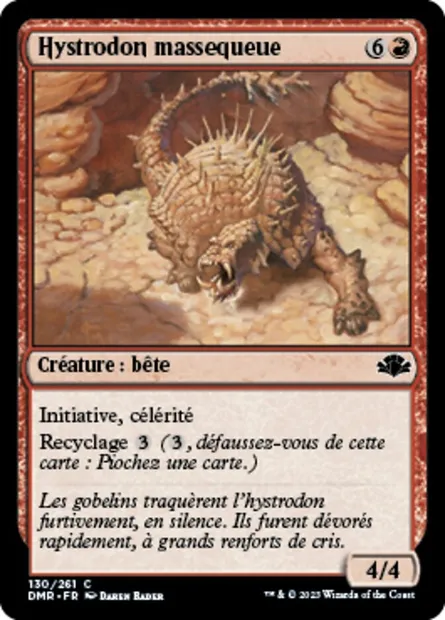 Hystrodon massequeue, carte Magic DMR 130 — extension Dominaria Remastered
