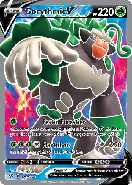 Gorythmic V, carte Pokémon RCL 175 — extension Clash des Rebelles