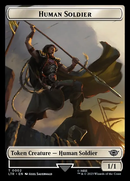 Human Soldier, carte Magic TLTR 2 — extension Tales of Middle-earth Tokens