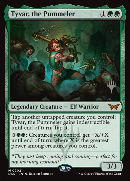 Tyvar, the Pummeler, Magic card PDSK 202p — Duskmourn: House of Horror Promos set