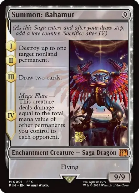 Summon: Bahamut, Magic card PFIN 1s — Final Fantasy Promos set