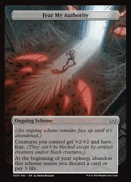 Fear My Authority, Magic card DSC 333 — Duskmourn: House of Horror Commander set