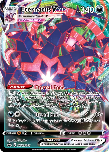 Eternatus VMAX, Pokémon card SWSH 045 — SWSH Black Star Promos set