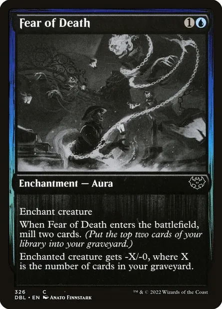 Fear of Death, Magic card DBL 326 — Innistrad: Double Feature set