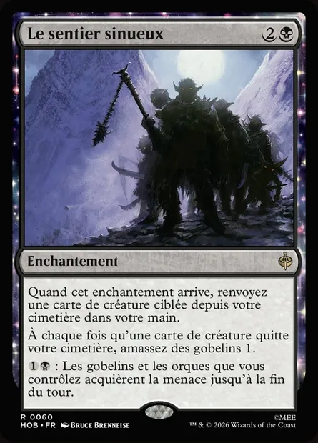 Le sentier sinueux, carte Magic HOB 60 — extension The Hobbit