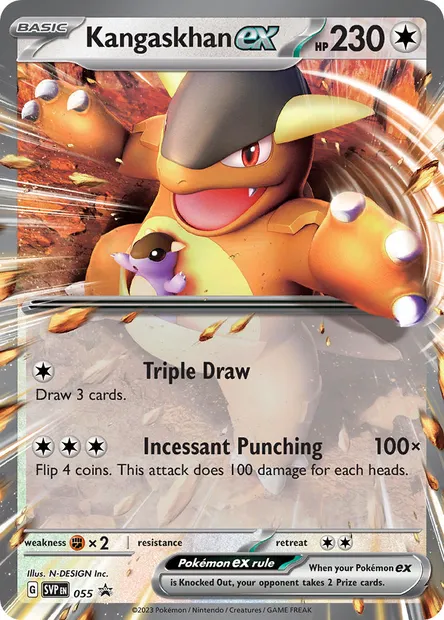 Kangaskhan ex, Pokémon card PR-SV 055 — SVP Black Star Promos set