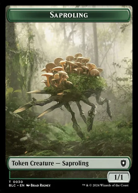 Saproling, carte Magic TBLC 30 — extension Bloomburrow Commander Tokens