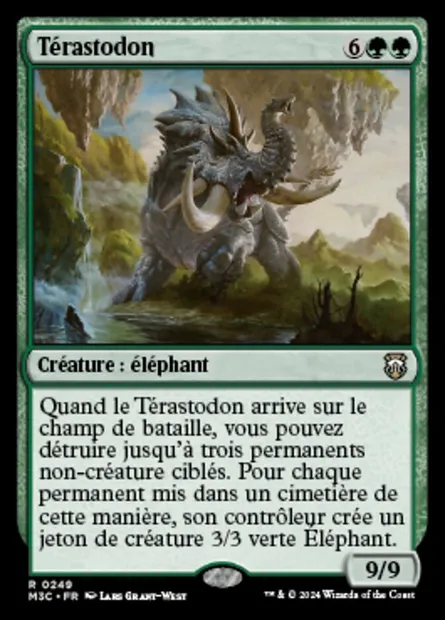 Térastodon, carte Magic M3C 249 — extension Modern Horizons 3 Commander