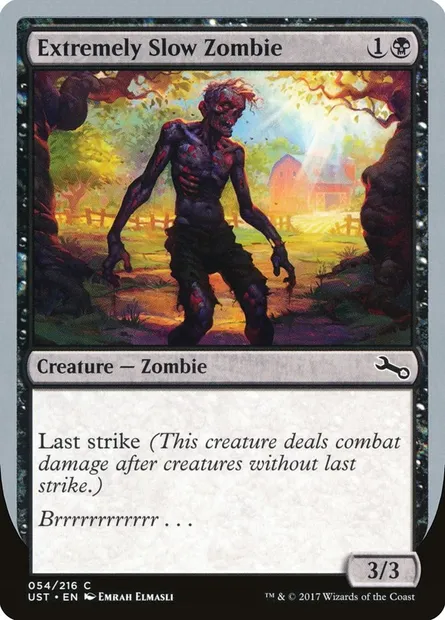 Extremely Slow Zombie, carte Magic UST 54a — extension Unstable