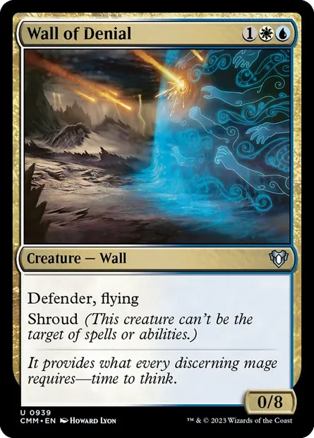 Wall of Denial, Magic card CMM 939 — Commander Masters set